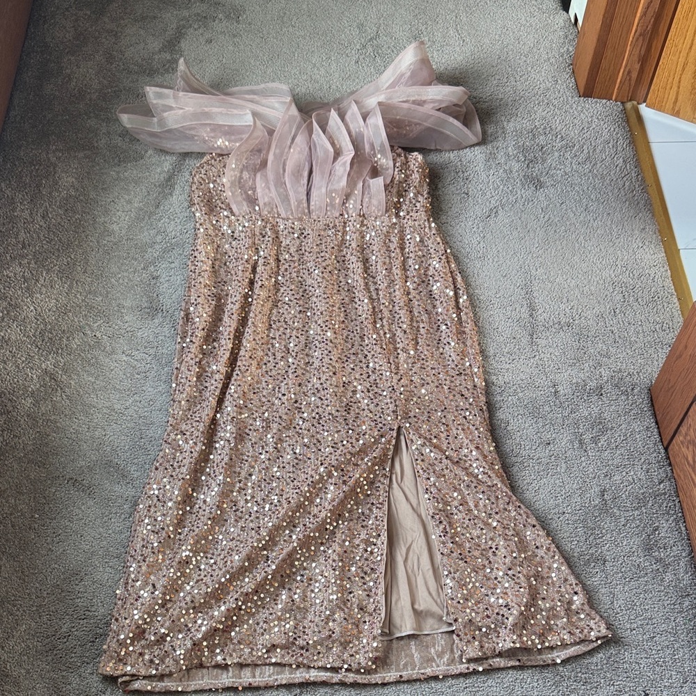 Faeriesty Rose Gold Sequin Dress SIZE 4XL